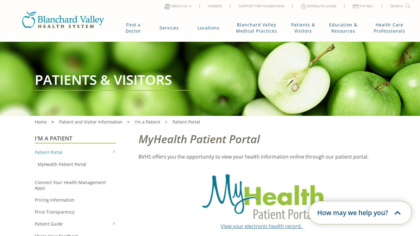 BVHS Patient Portal - Blanchard Valley Health System