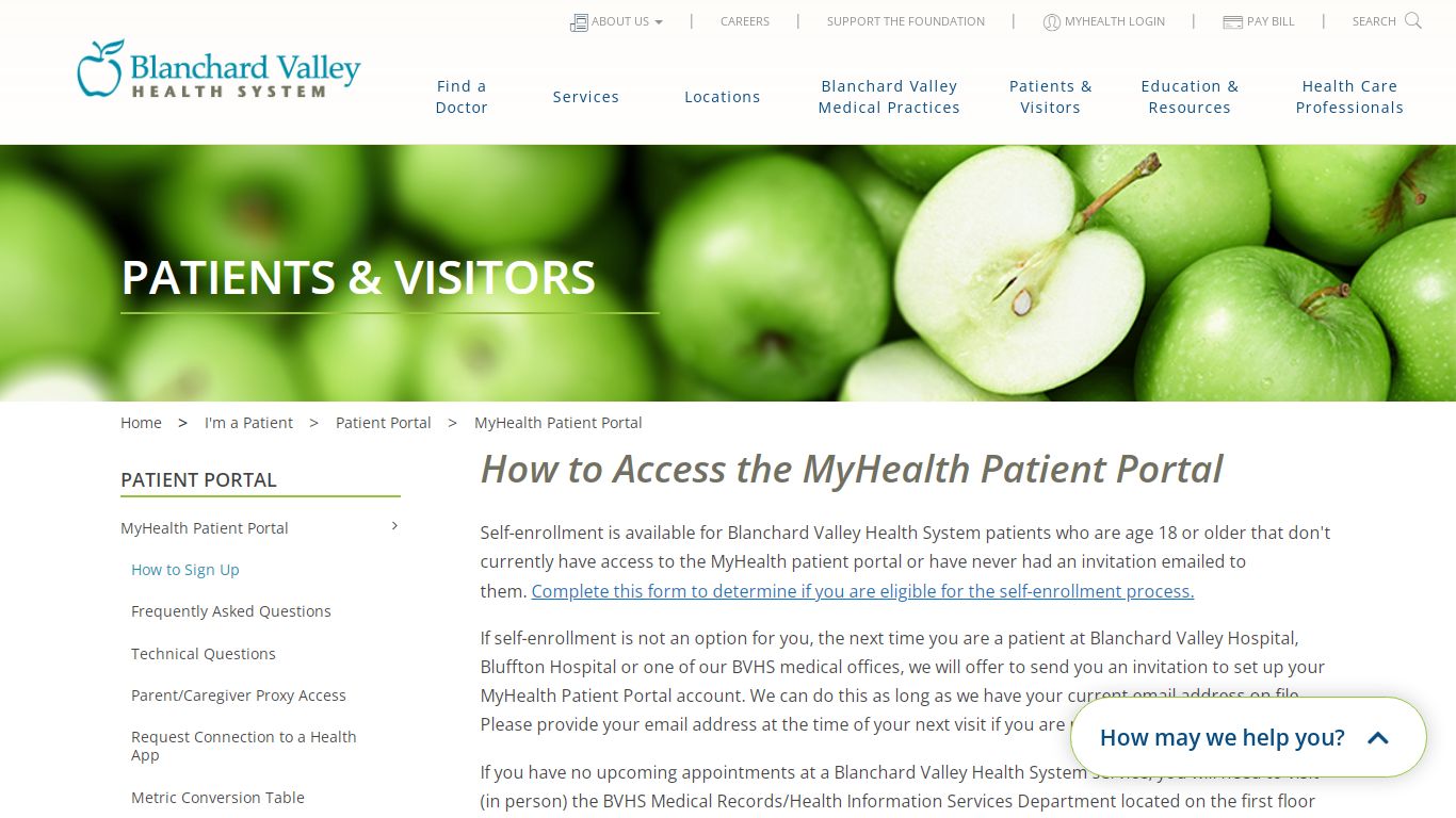 How to Access the MyHealth Patient Portal