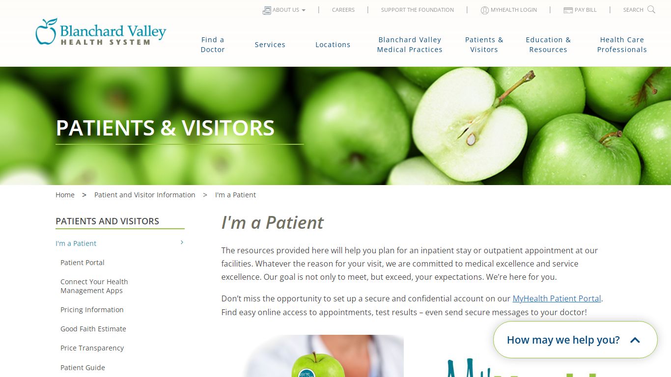 I'm a Patient - Blanchard Valley Health System